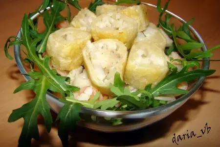 Теплые рыбные «кульки»: шаг 6