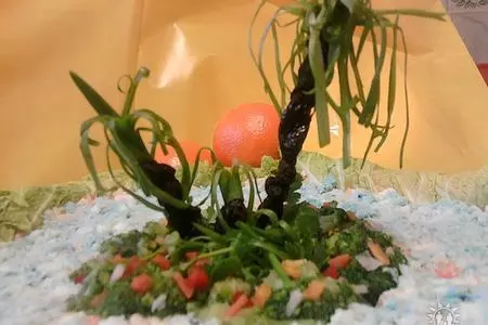 Салат "остров сокровищ": шаг 1