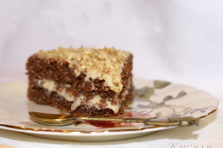 Шоколадно-гречневый торт с карамельно-цитрусовым кремом: шаг 13