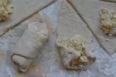 Пирожки с рисом и яйцом: шаг 18