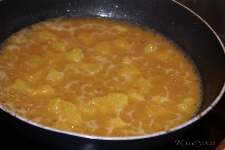 Тефтельки из говядины с яблоком в апельсиновом соусе: шаг 5
