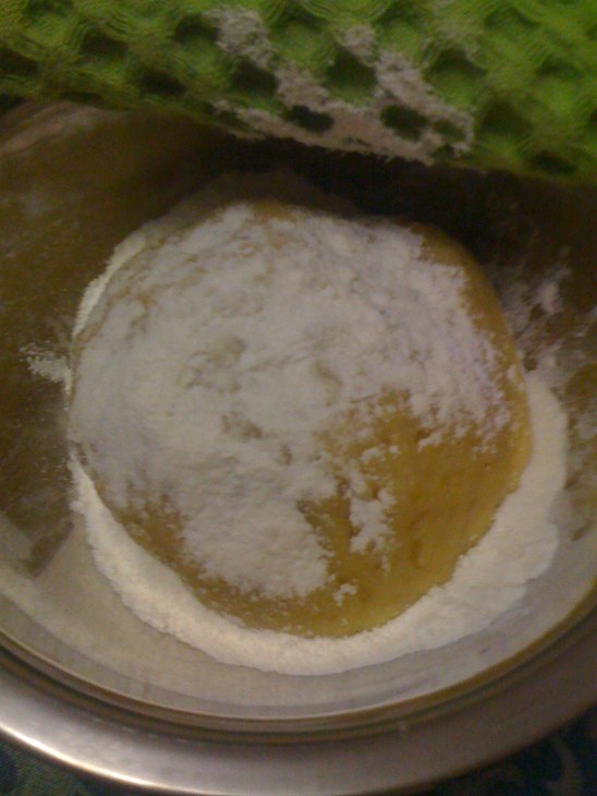 Песочный пирог с творожно-апельсновый начинкой: шаг 3