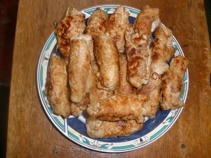 Мясные пальчики с черносливом: шаг 6
