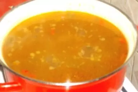 Рассольник из вешенок  постный: шаг 7