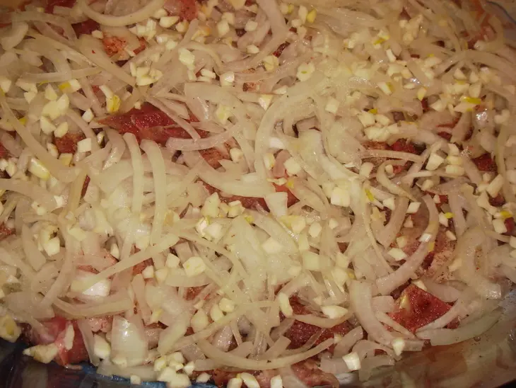 Запеканка мясная"под шубой": шаг 2