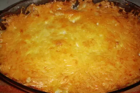 Запеканка мясная"под шубой": шаг 5