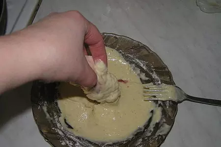 Молоки в кляре: шаг 2