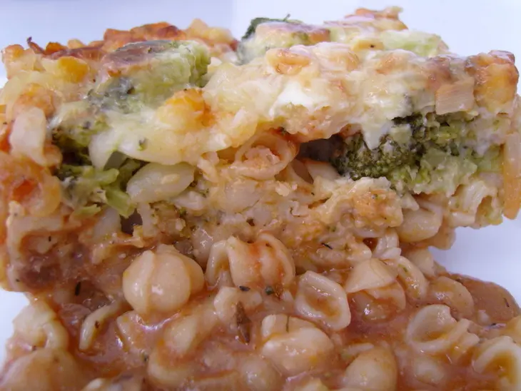 Лазанья из макарон с брокколи и мясом: шаг 8
