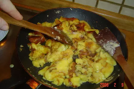 Немецкий императорский десерт kaiserschmarn: шаг 5
