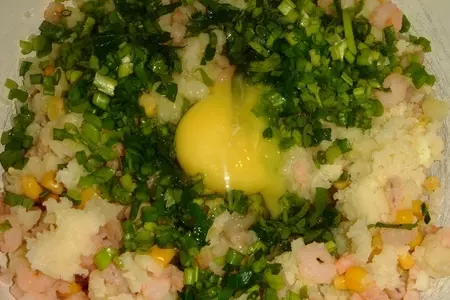 Котлеты из креветок и кукурузы и дип из авокадо: шаг 4