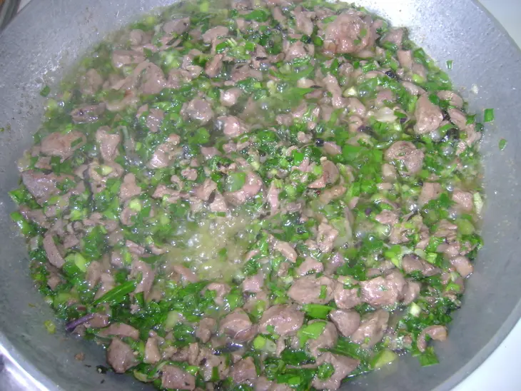 Курица жареная с фаршем из печени и желудка: шаг 4