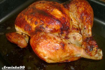 Курица жареная с фаршем из печени и желудка: шаг 7