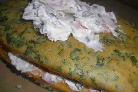 Закусочный трехслойный торт: шаг 3