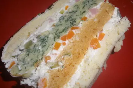 Закусочный трехслойный торт: шаг 6