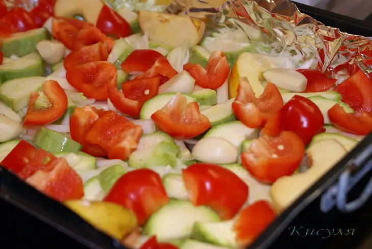 Баранья корейка запечённая с овощами: шаг 4