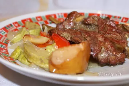 Баранья корейка запечённая с овощами: шаг 7