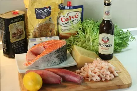 Рыбный пирог с креветками: шаг 1
