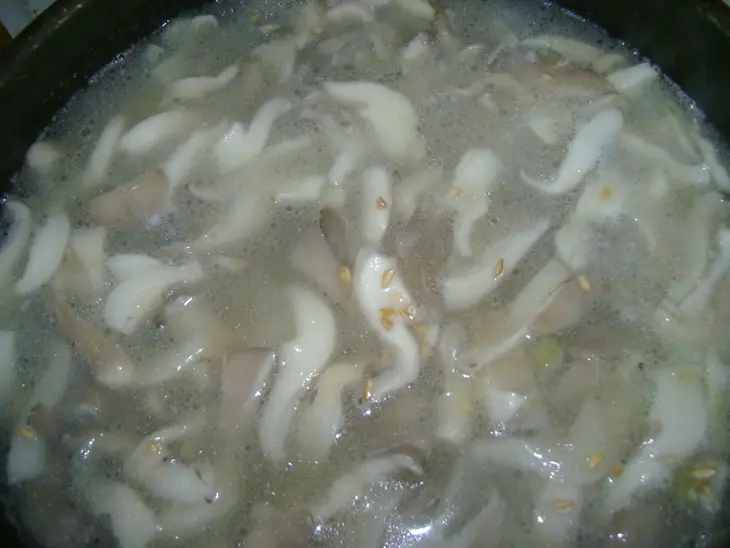 Плов из ачара с грибами: шаг 5