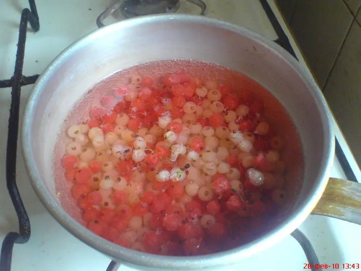 Мусс из красной и белой смородины: шаг 1