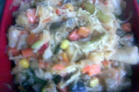Капуста, тушеная с овощами: шаг 5