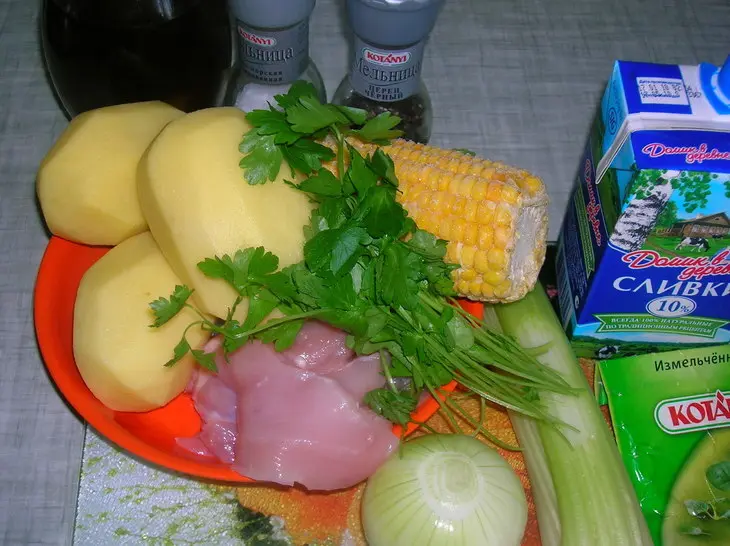Старинная похлебка с курицей: шаг 1