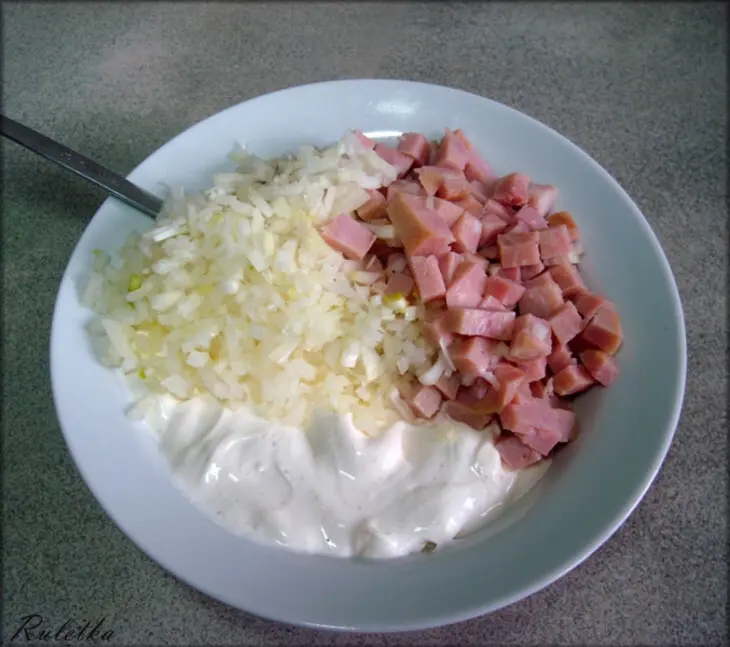 Блинчики с ветчиной и сырной корочкой.: шаг 9