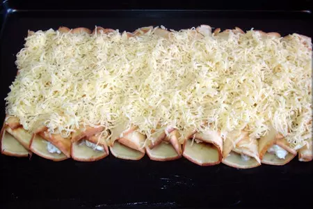 Блинчики с ветчиной и сырной корочкой.: шаг 12