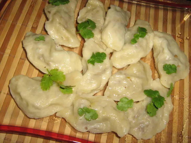 Постные вареники с гречкой и грибами.: шаг 5