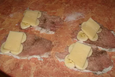 Отбивные с бананом и сыром: шаг 3