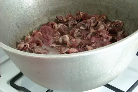 Куырдак из куриных потрохов: шаг 2