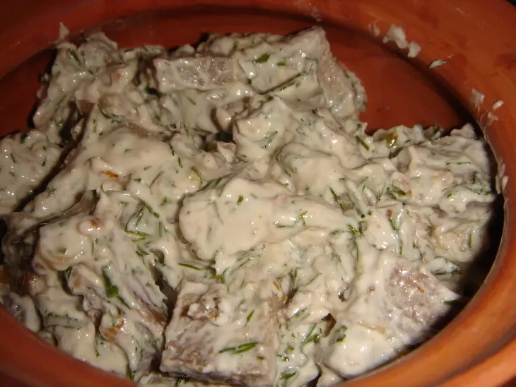 Язык говяжий в ореховом соусе: шаг 6
