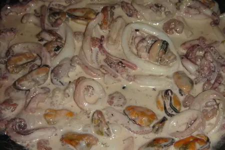 Салат с морепродуктами "изысканный": шаг 6
