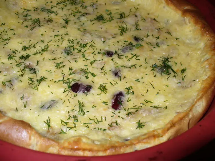 Омлет с тунцом,сыром и фасолью: шаг 3