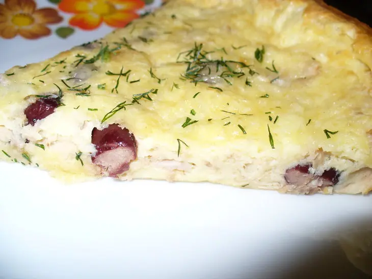 Омлет с тунцом,сыром и фасолью: шаг 5