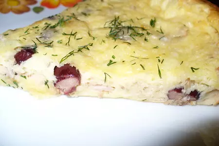 Омлет с тунцом,сыром и фасолью: шаг 5