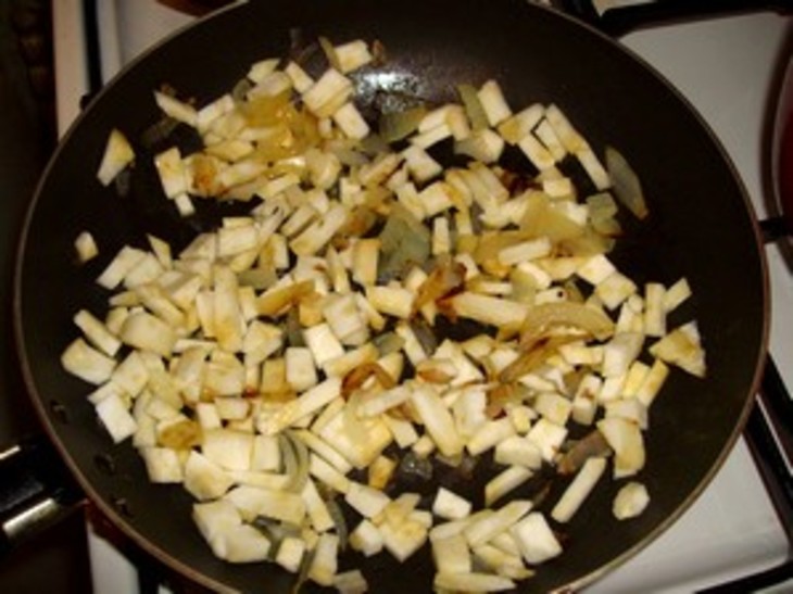 Салат с фасолью под яблочным или айвовым соусом: шаг 3