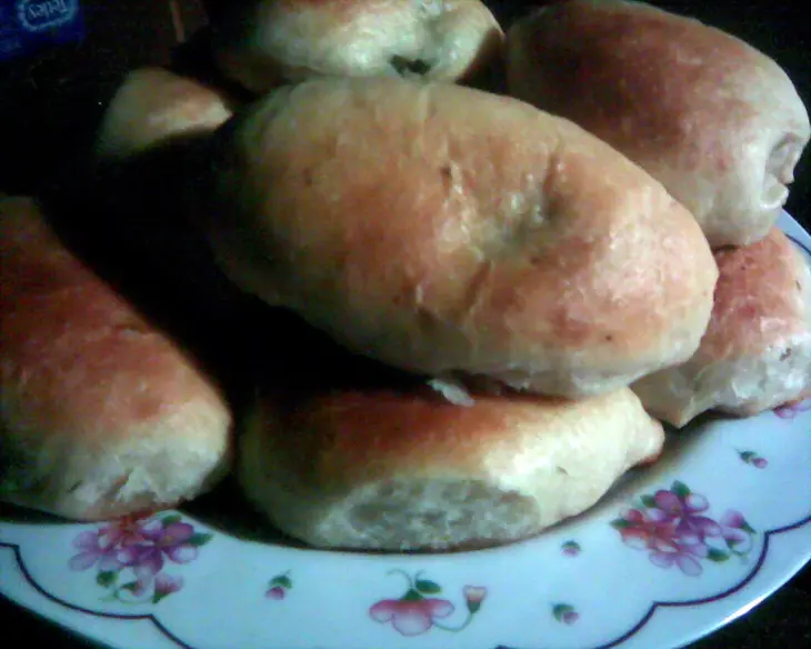 Постные пирожки с черемшой и сыром тофу: шаг 6