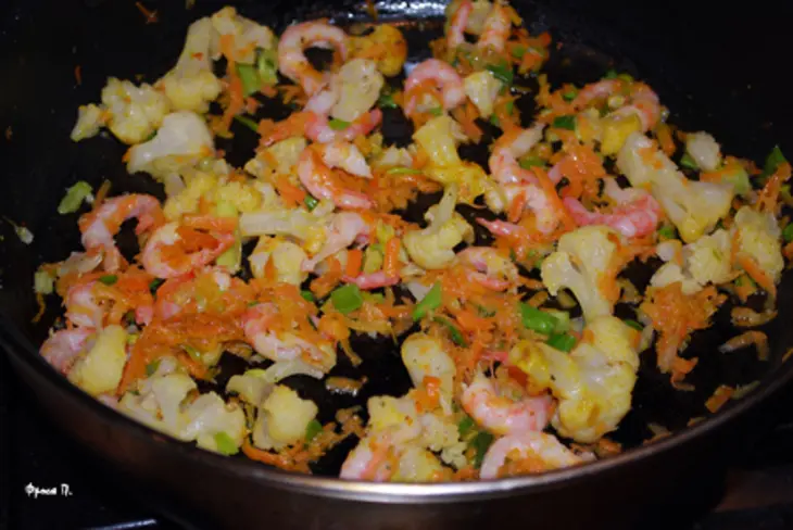 Салат с кус-кусом "зимняя сказка": шаг 3