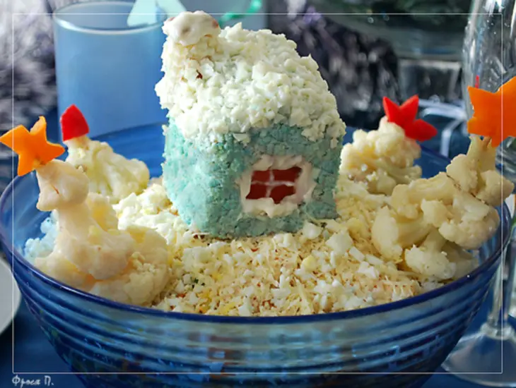 Салат с кус-кусом "зимняя сказка": шаг 11