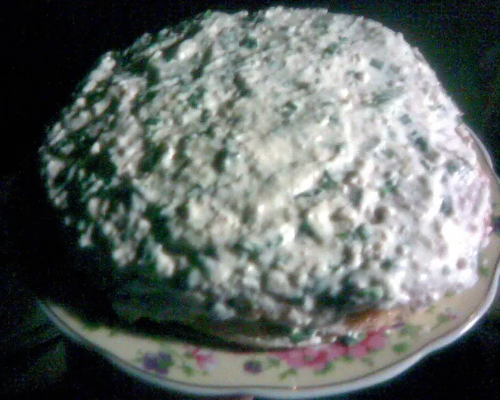 Постный блинный торт-закуска: шаг 5