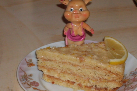 Торт "лимонник" (дамский, поздравительный): шаг 7