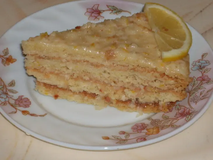 Торт "лимонник" (дамский, поздравительный): шаг 8