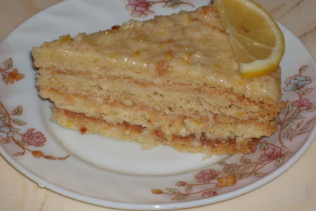 Торт "лимонник" (дамский, поздравительный): шаг 8
