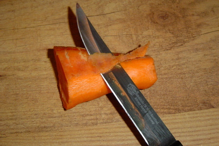 Шишка из моркови: шаг 1