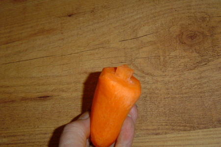 Шишка из моркови: шаг 2