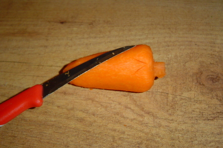 Шишка из моркови: шаг 3