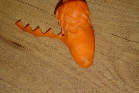 Шишка из моркови: шаг 6