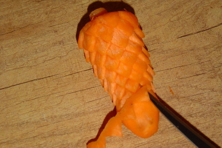 Шишка из моркови: шаг 7