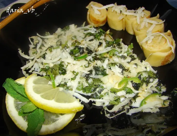 Морской язык в кокосовом чатни: шаг 9