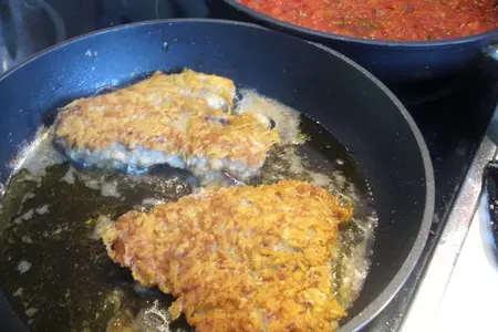 Piccata milanese (миланская отбивная): шаг 5